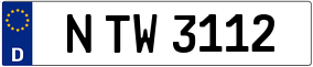 Trailer License Plate